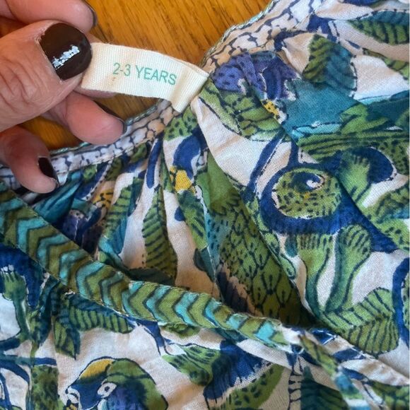 Anokhi Koki 100% Cotton, Indian Bird Blouse size 2-3 years - Picture 9 of 9